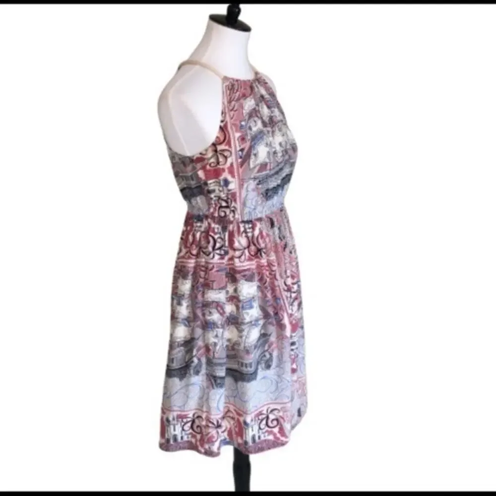 Anthro Floreat Castle Lake Rope Tie Dress XS EUC - Picture 3 of 8